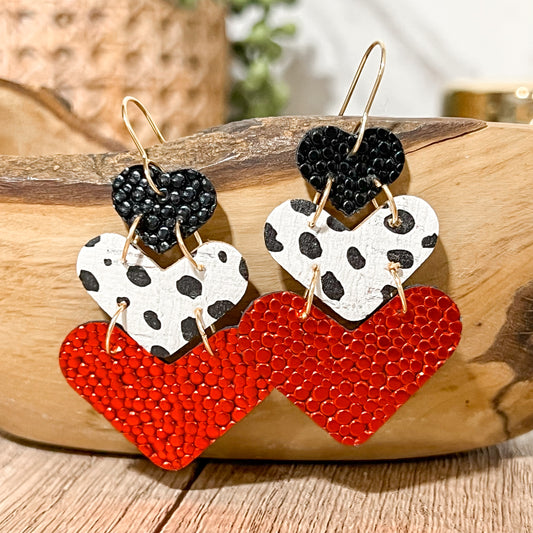 All the Love Heart Drop Earrings