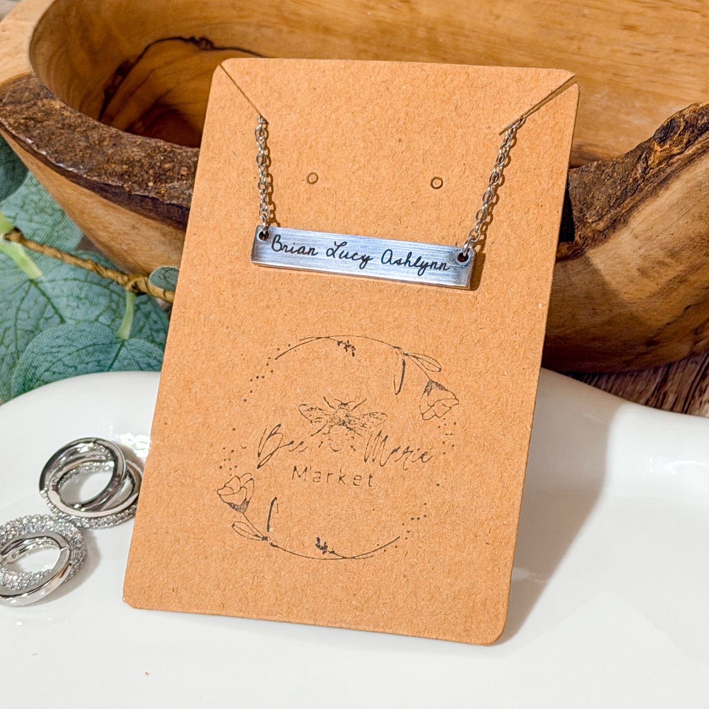 The Signature Engraved Bar Necklace