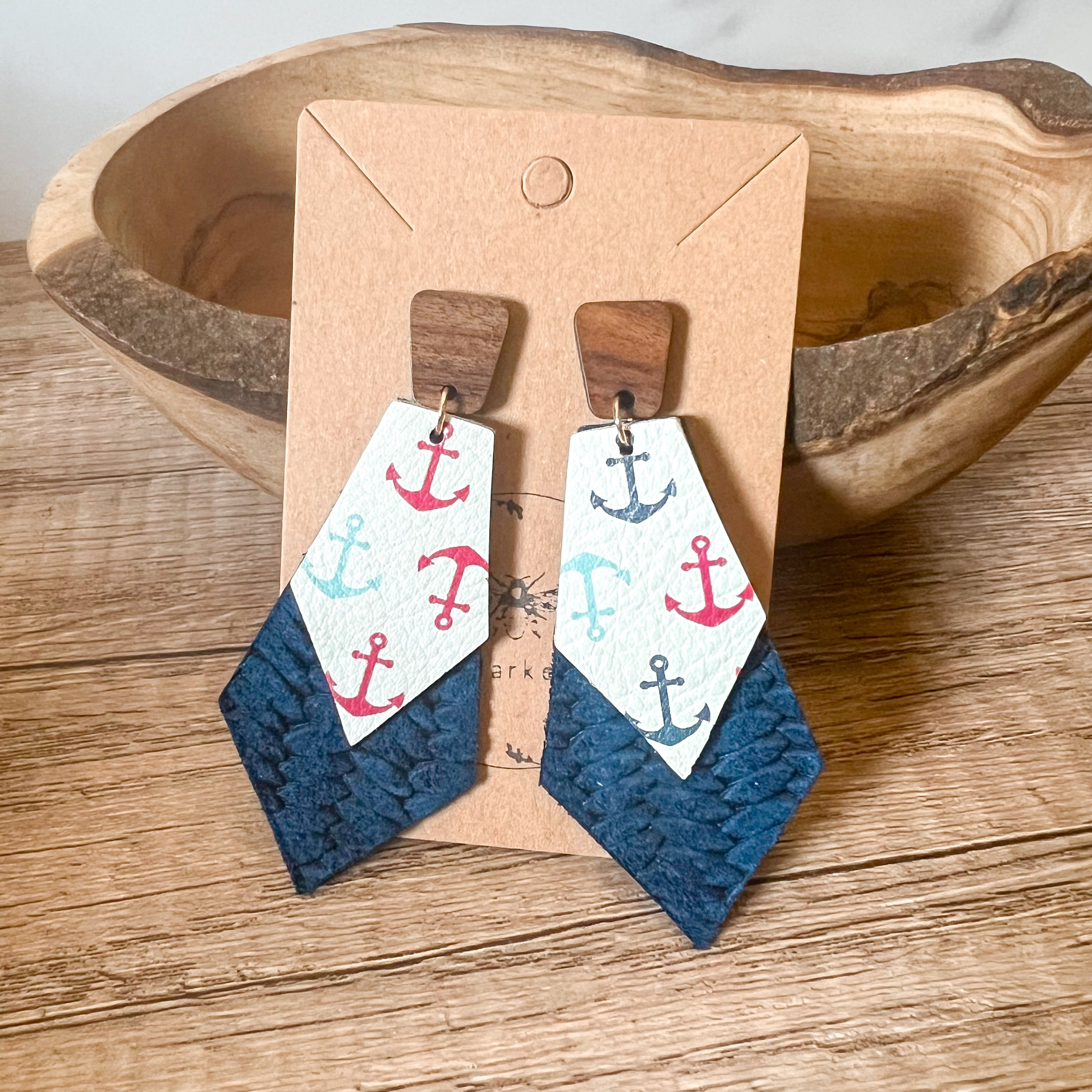 Layered Lexi Anchor Earrings