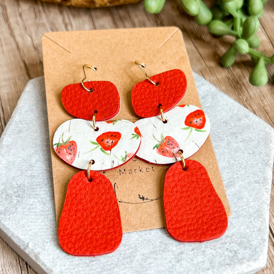 Berry Sweet Statement Earrings