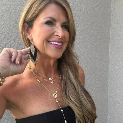 Lisa’s Golden Glamour Earrings