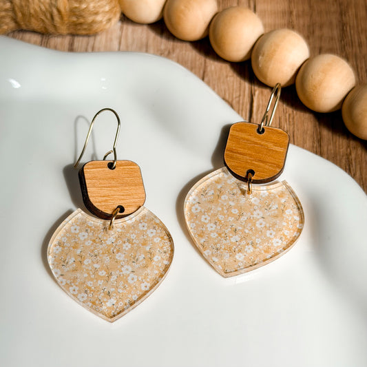 Golden Bloom Petal Earrings