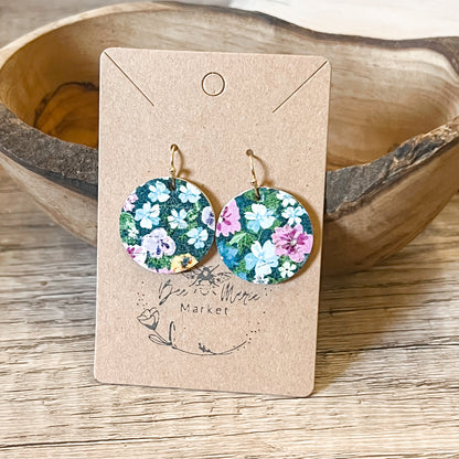 Wildflower Round Earrings