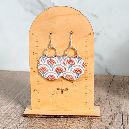 Boho Bloom Leather Earrings