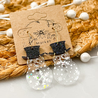 Snow Day Snowman Earrings