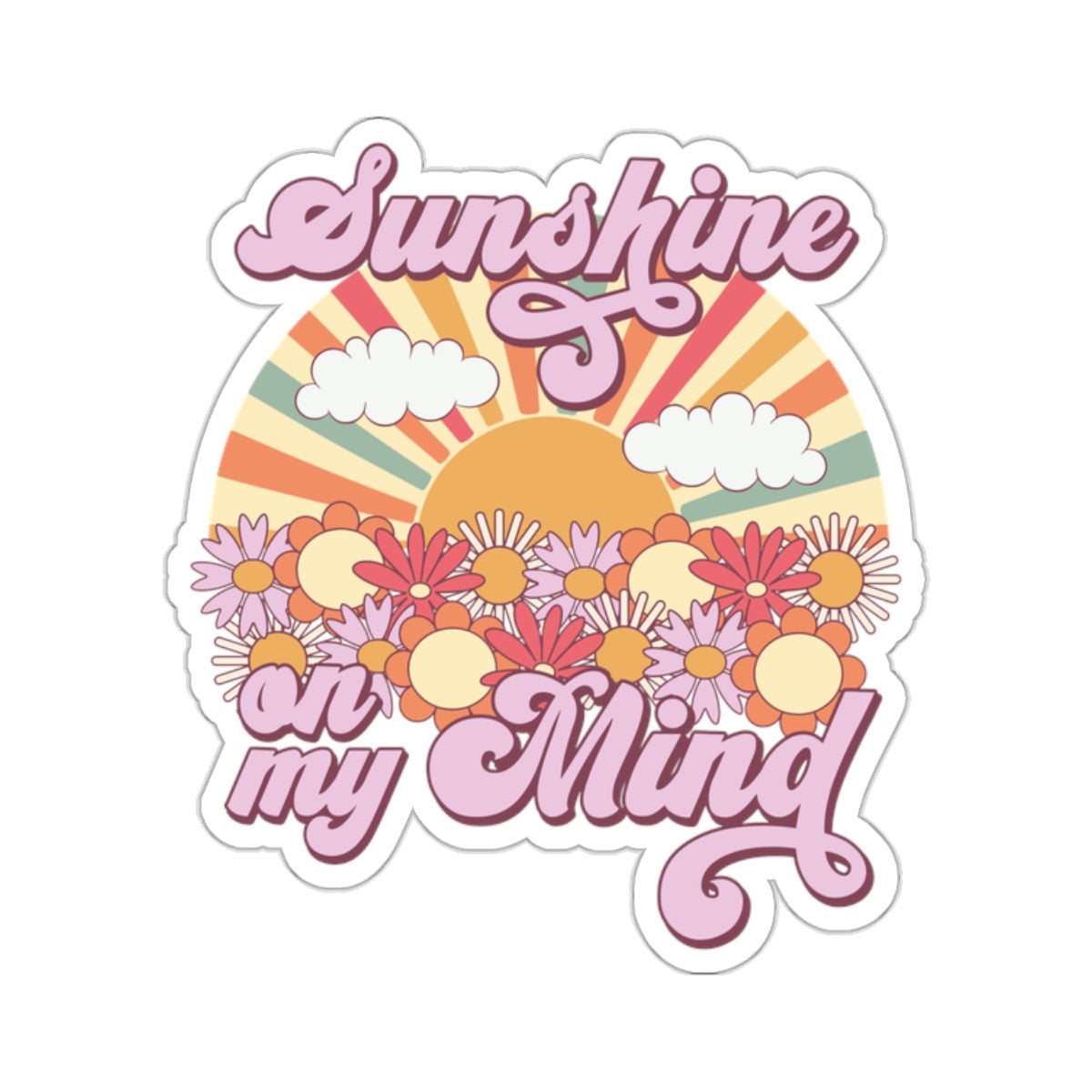 Sunshine on My Mind Vinyl Sticker