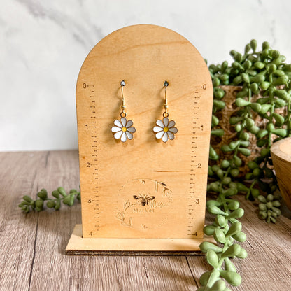Daisy Enamel Charm Earrings
