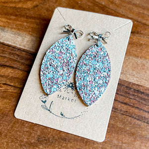 Ella Romance Glitter Drop Earrings