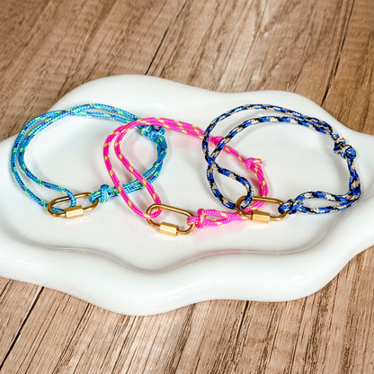 Waterproof Coastal Rope Charm Bracelets - Charms Sold Separately