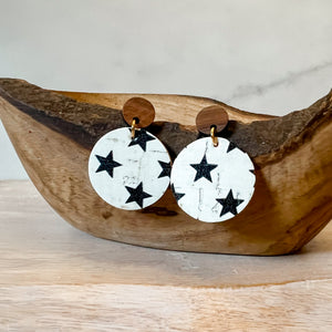 Handmade Round Star Earrings