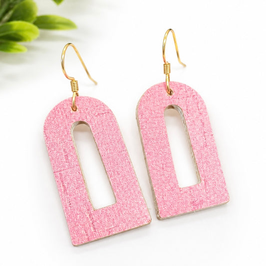 Petite Bubblegum Open Arch Earrings