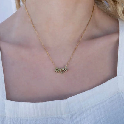 Mom Letter Necklace - Waterproof