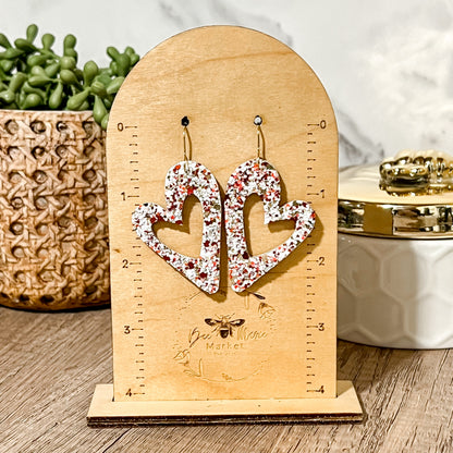 Candy Heart Drop Earrings