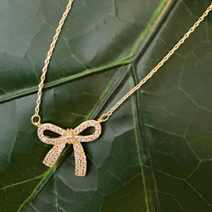 Simply Shine Bow Necklace