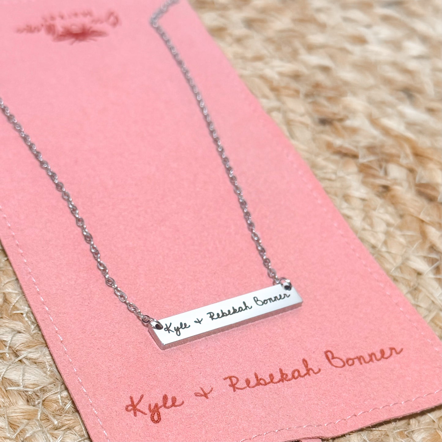 The Signature Engraved Bar Necklace