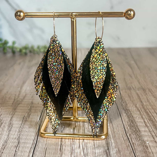 Lisa’s Golden Glamour Earrings
