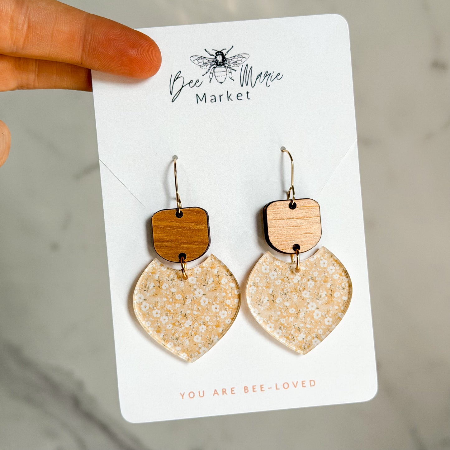 Golden Bloom Petal Earrings