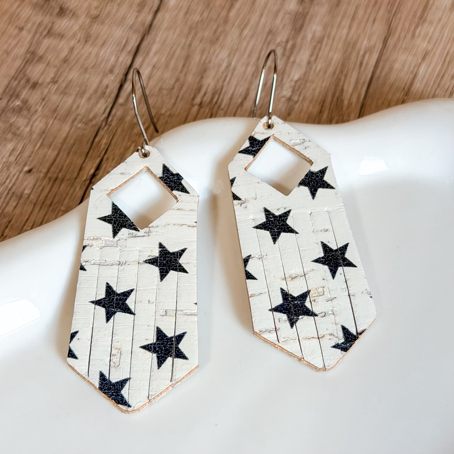 Star Diamond Fringe Earrings