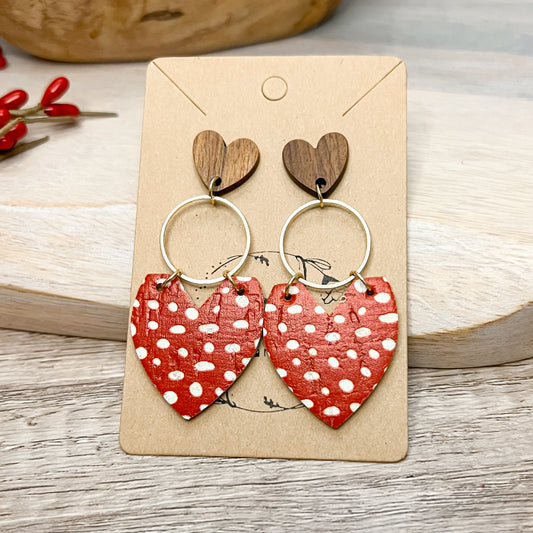 Heart Attack Tiered Hoop Earrings