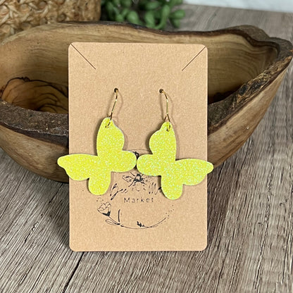 Glitter Butterfly Earrings