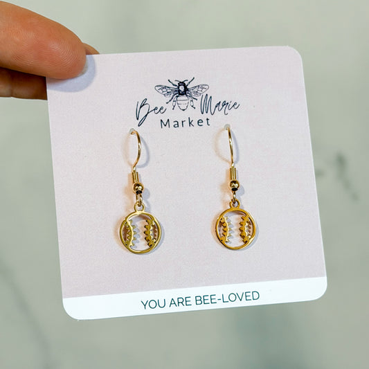 Dainty Baseball Earrings