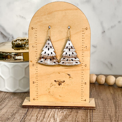 Farmhouse Christmas Tree Earrings