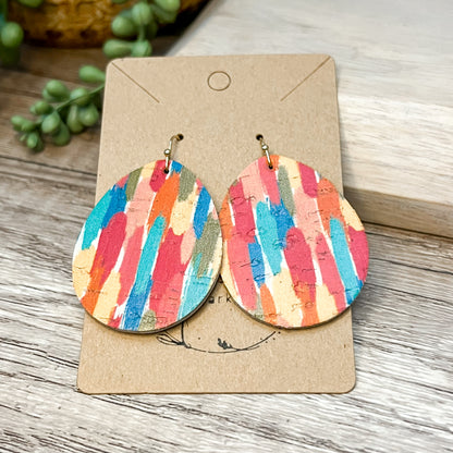 Paintbrush Teardrop Earrings
