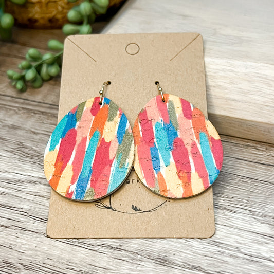 Paintbrush Teardrop Earrings