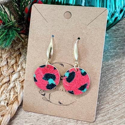 Red Animal Print Rounds
