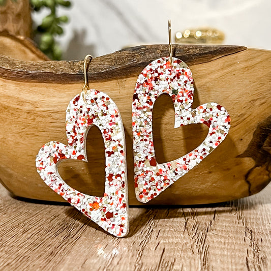 Candy Heart Drop Earrings