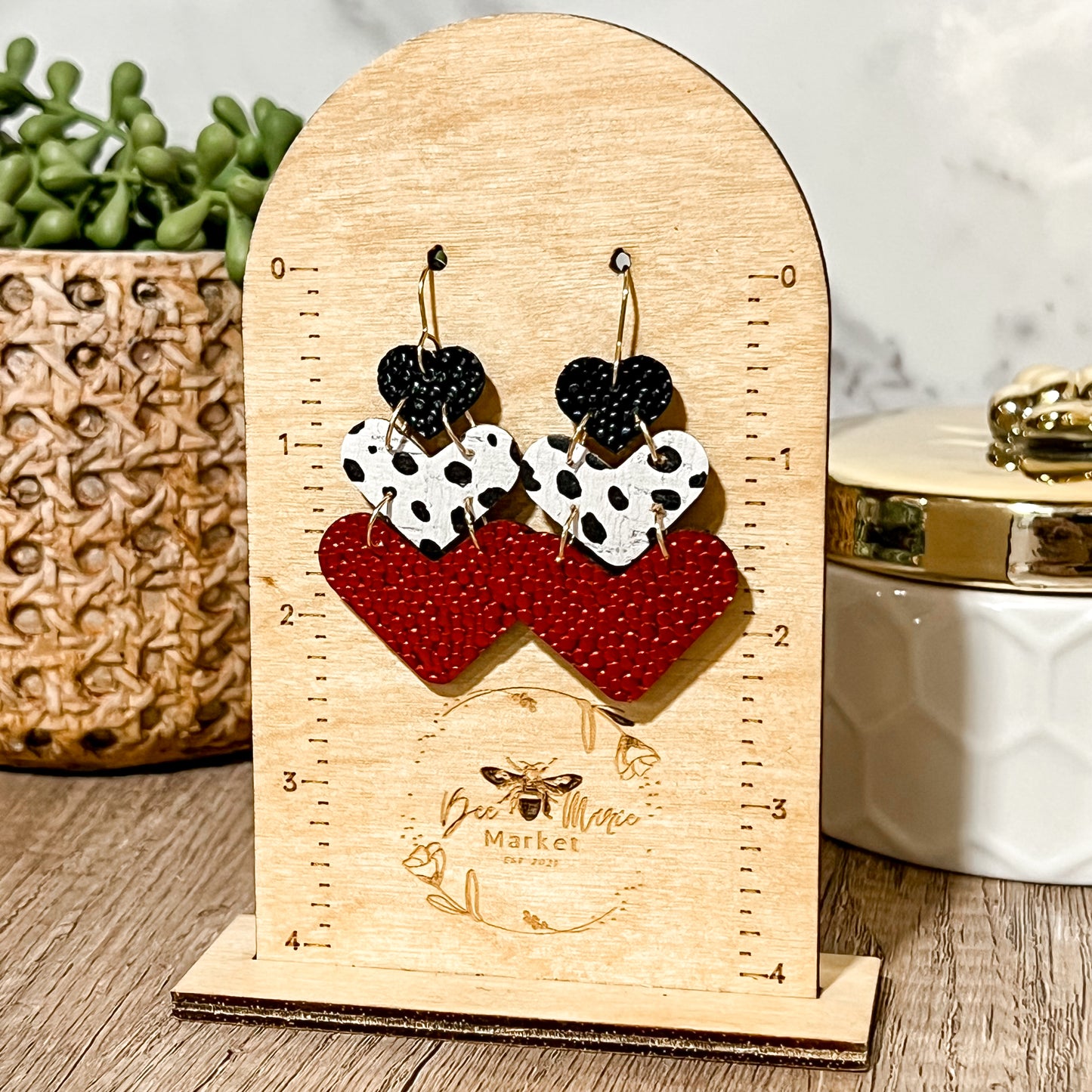 All the Love Heart Drop Earrings