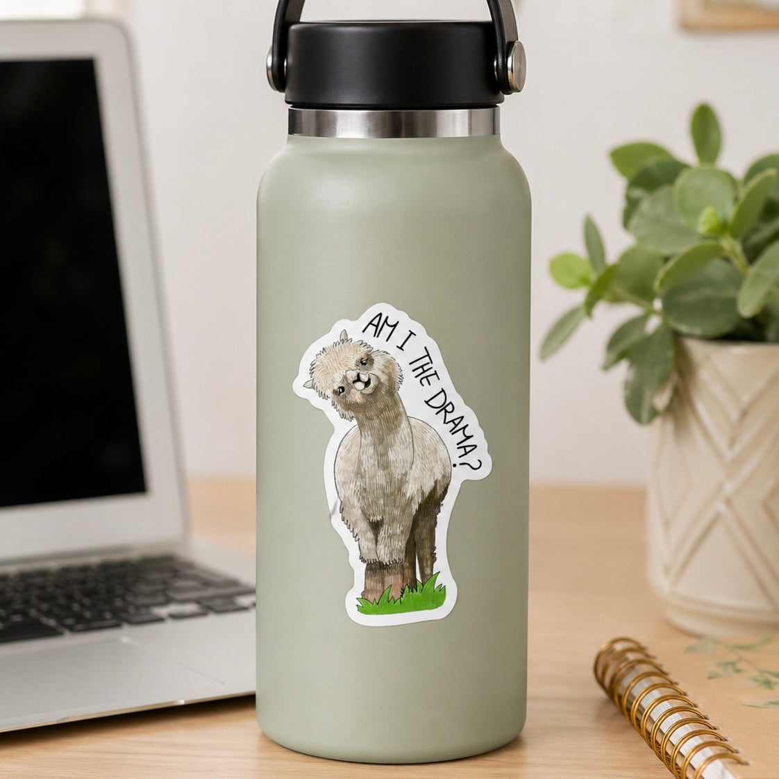 Am I the Drama Llama Sticker