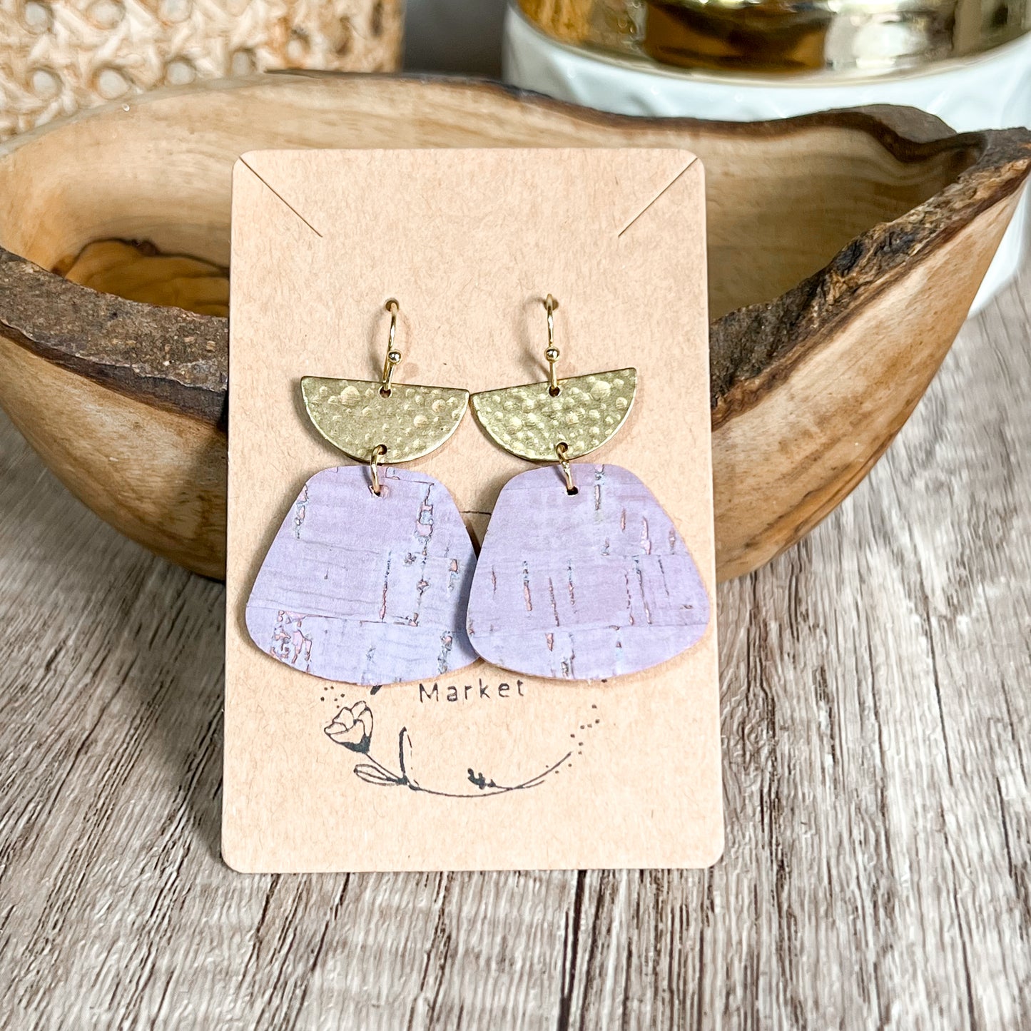 Layla Lavender Drop Earrings