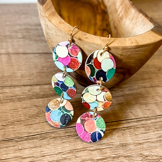 Confetti Tiered Party Earrings