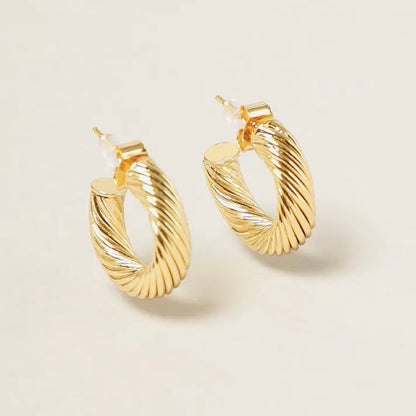 Gold Judy Hoops
