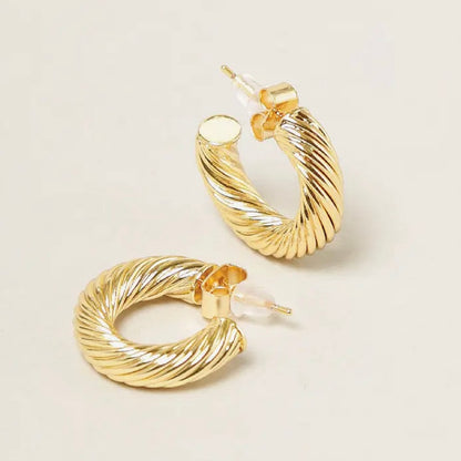 Gold Judy Hoops