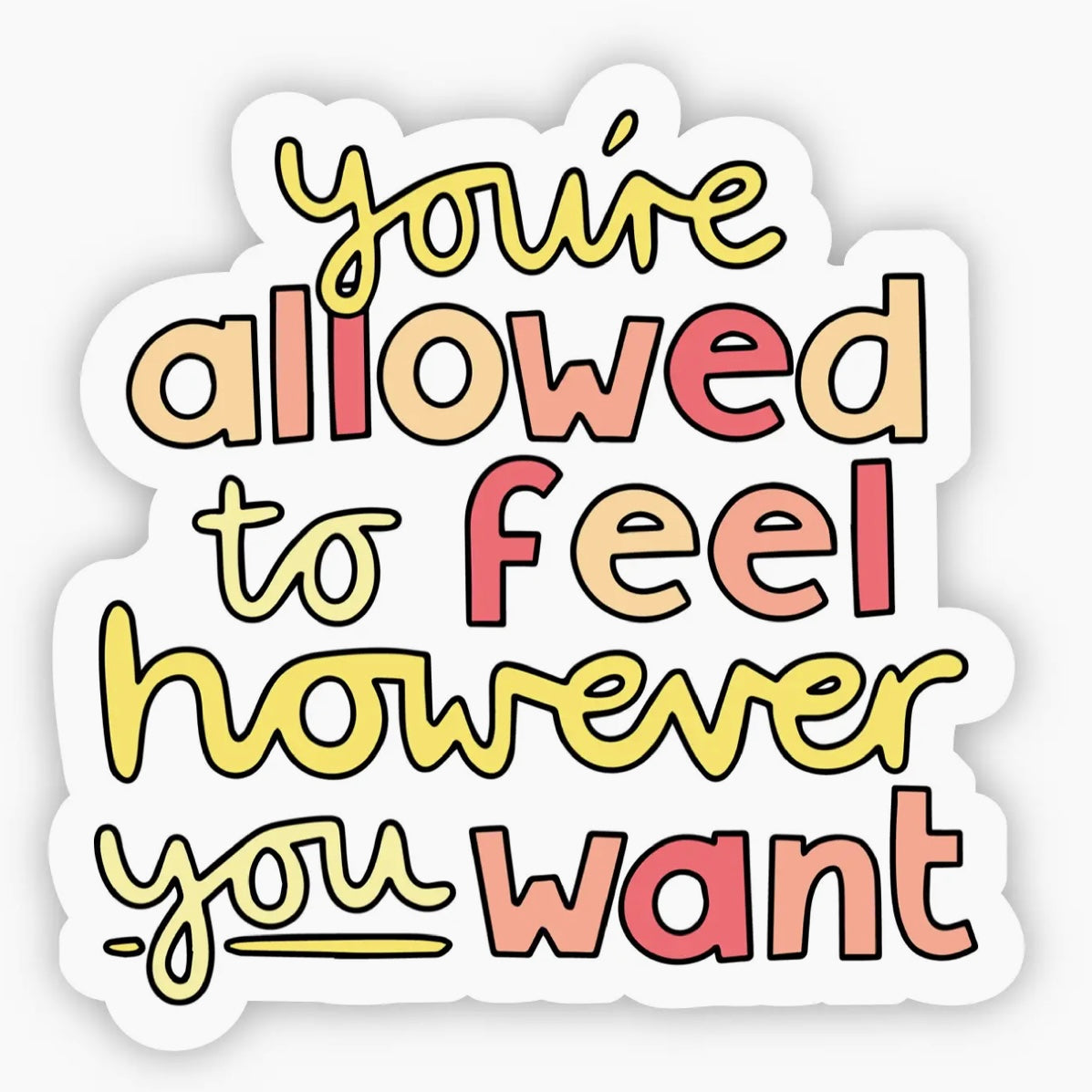 You’re Allowed Premium Vinyl Sticker