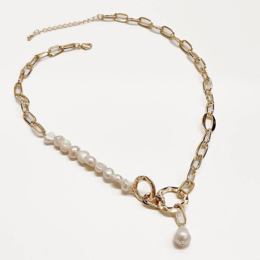 Pacific Pearl Link Chain Necklace