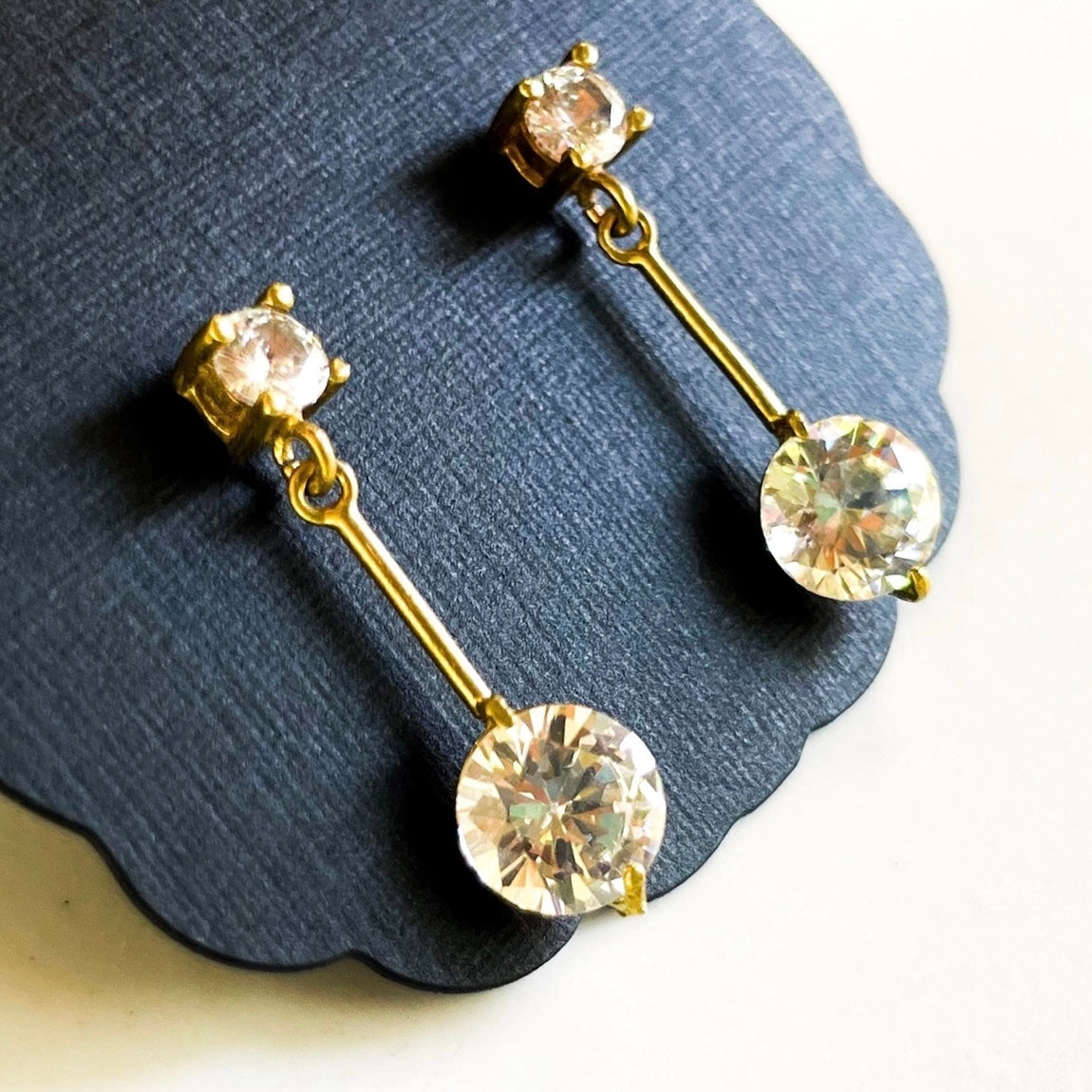 Valerie Vintage Style Diamond Drops