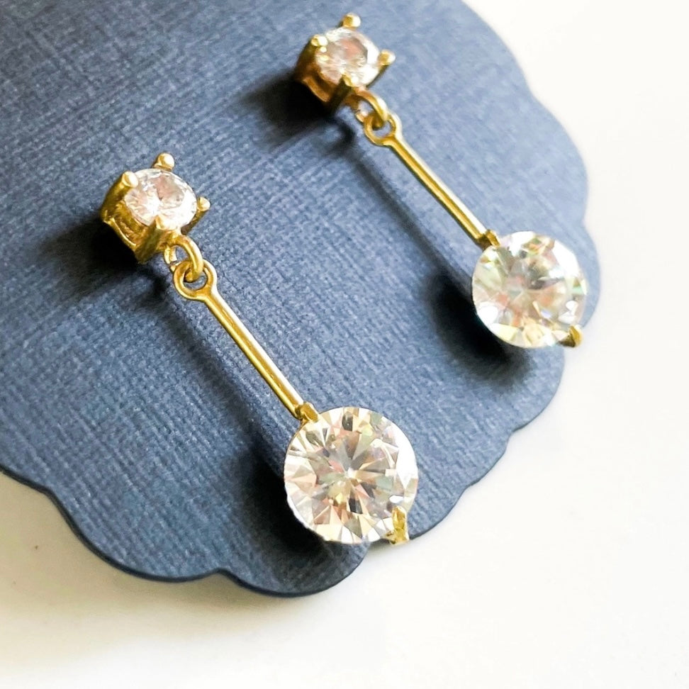 Valerie Vintage Style Diamond Drops