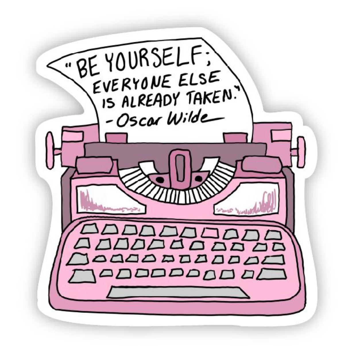 Be Yourself Premium Vinyl Sticker β Bee Marie Market