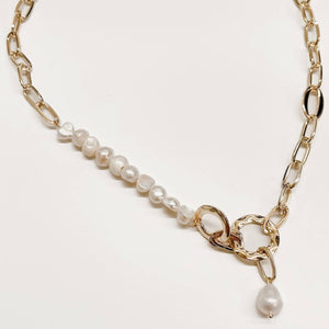 Pacific Pearl Link Chain Necklace