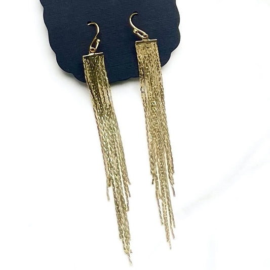 Gold Fringe Feona Dangles