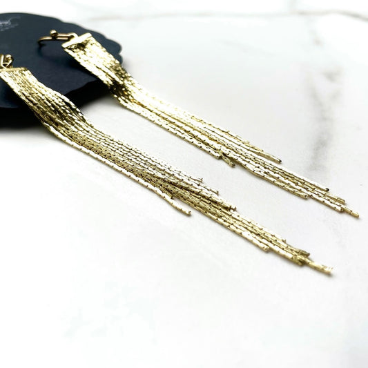 Gold Fringe Feona Dangles