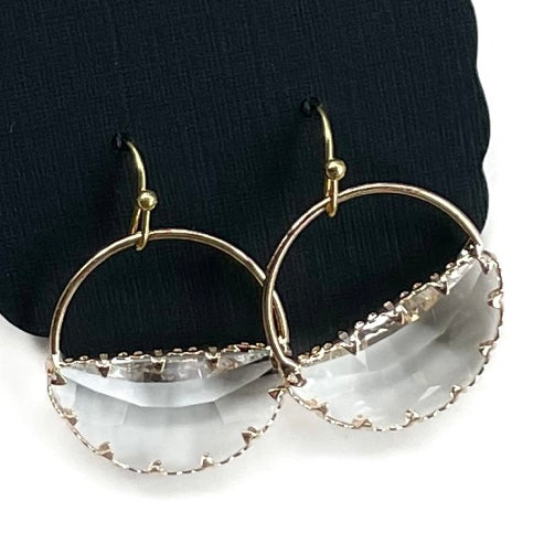 Maggie Gold Hoop Dangles