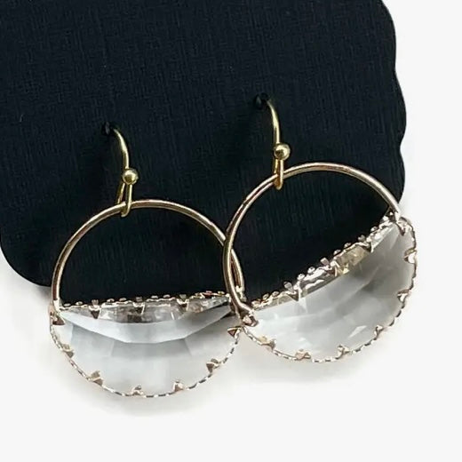 Maggie Gold Hoop Dangles