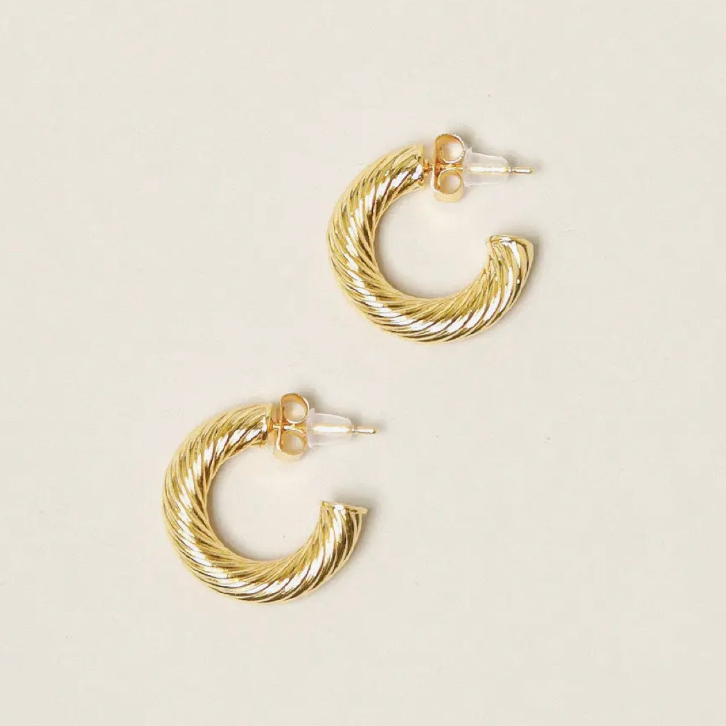 Gold Judy Hoops