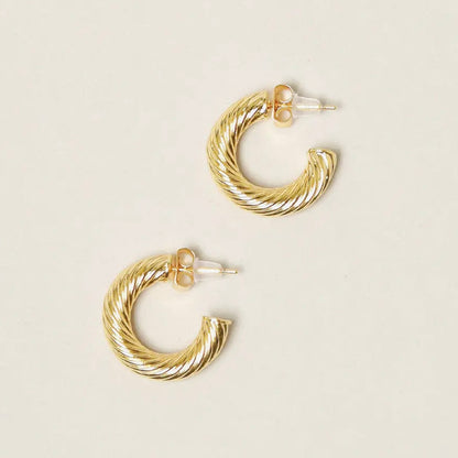 Gold Judy Hoops