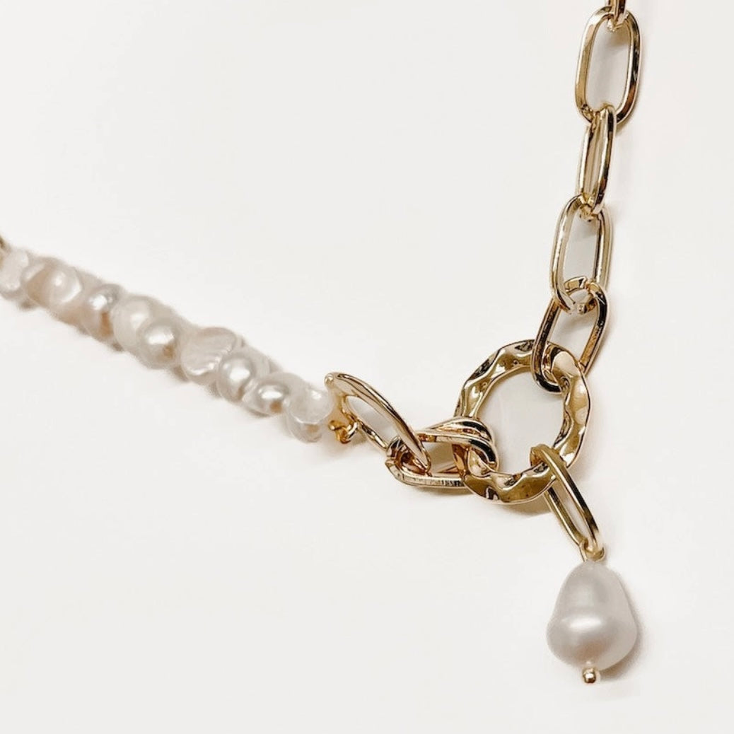 Pacific Pearl Link Chain Necklace