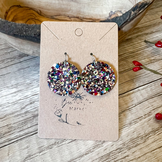Handmade Cindy Glitter Earrings